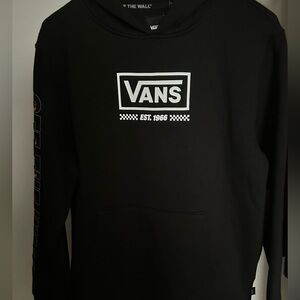 VANS KIDS DIGI FLAMES HOODIE - BLACK